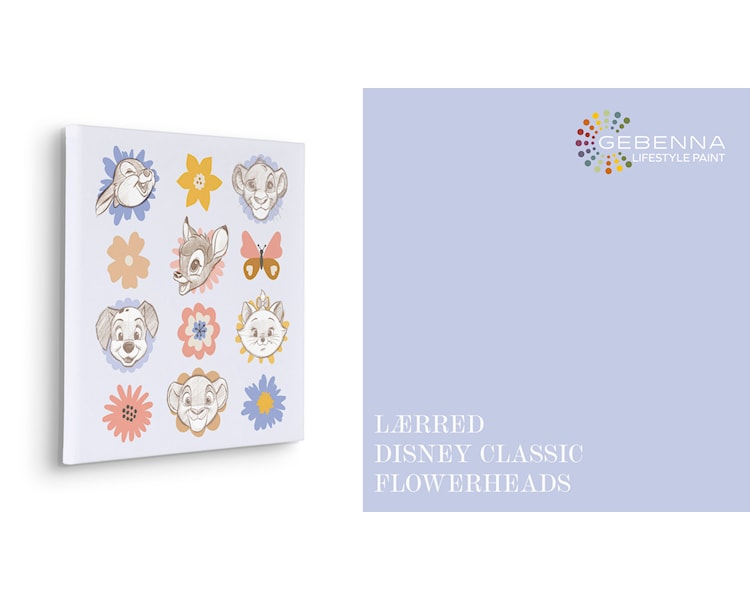 Lærred Disney Classics Flowerhead